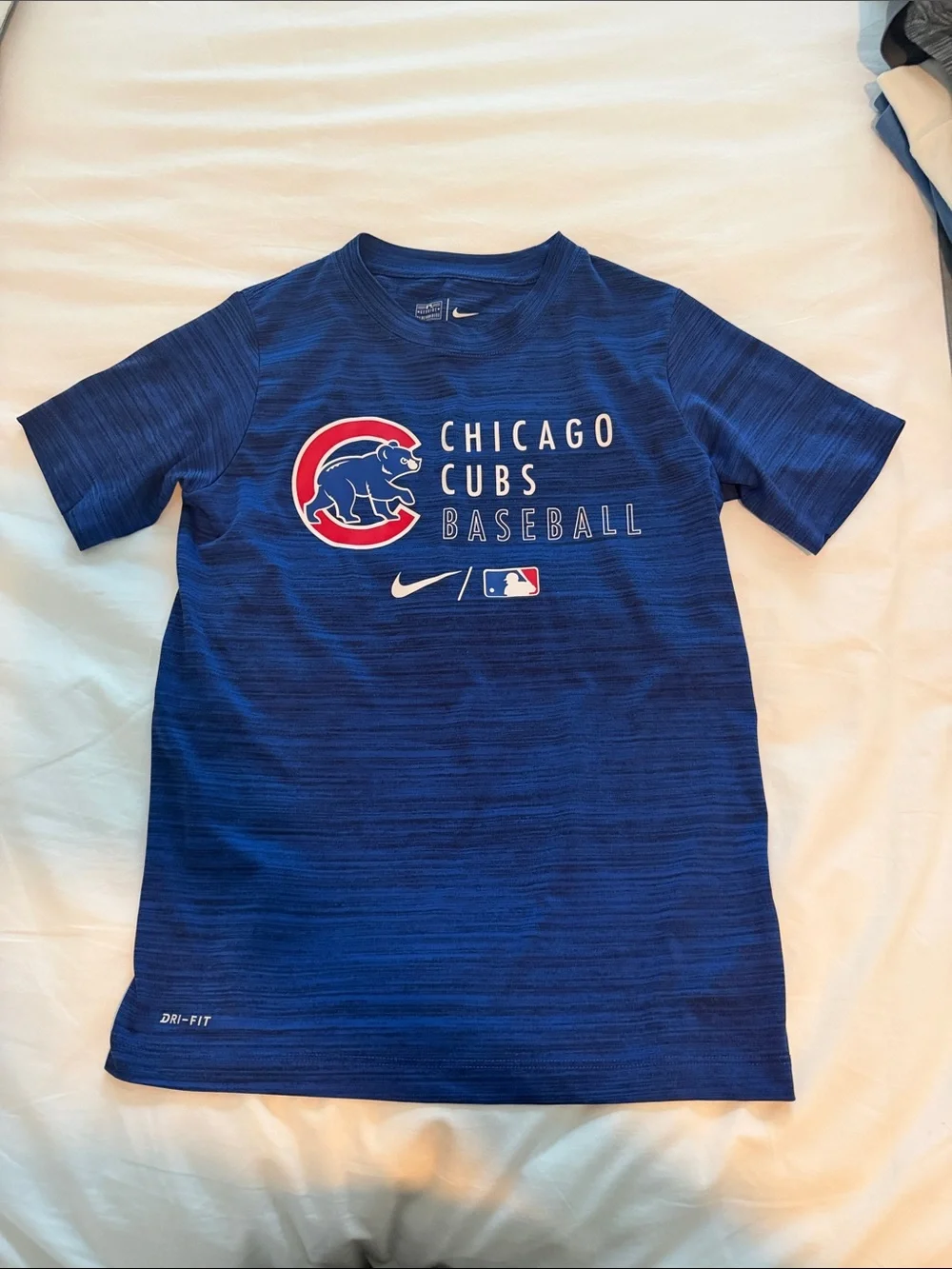 Nike Kids Royal Blue Chicago Cubs Baseball Shirt